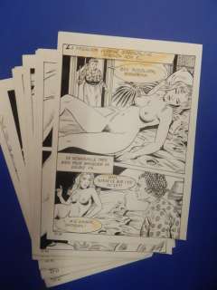 Silio Romagnoli | Corna Vissute n. 60 - Silio Romagnoli - 10x Tavola Originale Vintage "La vergine stronza" - Exemplaire unique - (1986) | Catawiki