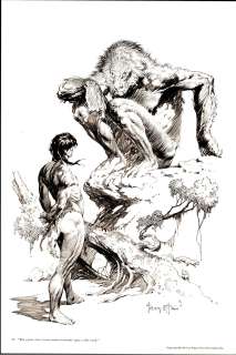 Frazetta - CARSON OF VENUS, AT THE EARTH’S CORE PORTFOLIO, Plate 19 | Russ Cochran