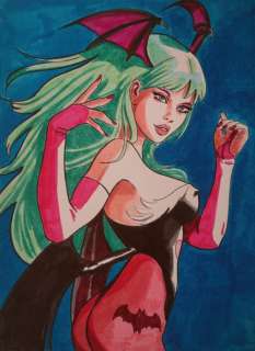 Candita, Giuseppe | Candita, Giuseppe - original artwork "Tribute to Darkstalkers-Morrigan" (2022) | Catawiki