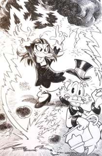 Alessandro Gottardo | Uncle Scrooge - "Magica De Spell: fulmini, tuoni, saette" - Signed Inked Original Drawing by Alessandro Gottardo - (2021) | Catawiki