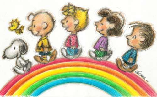 Joan Vizcarra | Snoopy, Charlie Brown & Friends [Peanuts] - Original drawing - Joan Vizcarra Signed - Pencil Art - Original Artwork - 48 x 32 cm | Catawiki