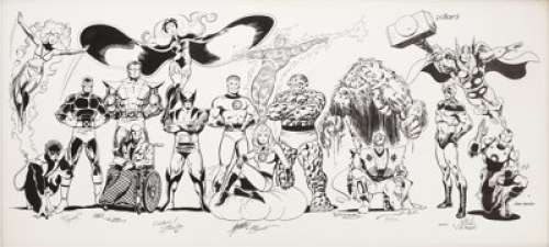Specialty Illustration: John Byrne, Terry Austin, George Perez, Joe Sinnott, Bob Wiacek, Walt Simonson, Jim -