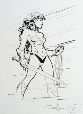Original de Wonder Woman de Rick Leonardi | todocoleccion (Buy It Now)