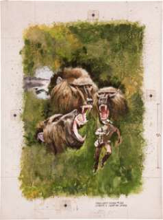 George Wilson Twilight Zone #33 Painted Cover Original Art (Gold Key, 1970). "A hunter makes his first -