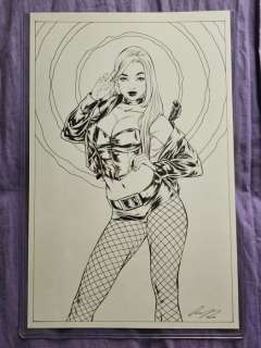 Elias Chatzoudis | Black Canary Illustrazione originale - Black Canary Illustrazione originale di Elias Chatzoudis - (2020/2021) | Catawiki