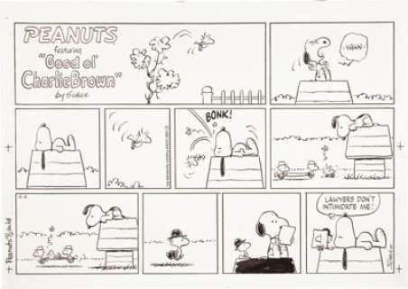 Charles Schulz Peanuts Sunday Comic Strip Original Art dated 11-2-86 (United Feature Syndicate, 1986). As this - | Heritage