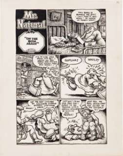 Robert Crumb Mr. Natural #1 "On the Bum Again" Page 1 Original Art (San Francisco Comic Book Co., 1970). - | Heritage