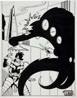 Gilbert Hernandez Love and Rockets #5 Back Cover Original Art (Fantagraphics, 1984). Gallium‘s sister is -