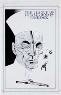 Kevin O‘Neill League of Extraordinary Gentlemen Volume 1 "The Doctor" Bumper Cover 2 Original Art -