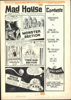 Archie’s MAD HOUSE -NO. 21 Inside Front Cover (1960s) | Russ Cochran