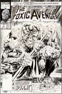 Rodney Ramos The Toxic Avenger #1 Cover Original Art (Marvel, 1991). "Melvin was a 90-pound weakling until - | Heritage