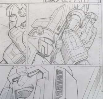 Transformers Shattered Glass Issue #4 page #11.Goldbug (Bumblebee) and Starcream.