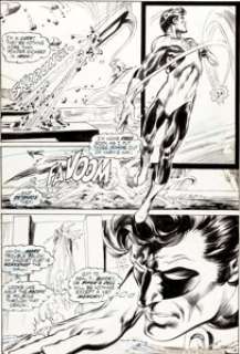 Neal Adams and Bernie Wrightson Green Lantern #84 "Peril in Plastic" Page 6 Original Art (DC, 1971). Talk - | Heritage