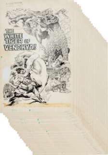 Pablo Marcos Savage Sword of Conan #103 Complete 50-Page Story "The White Tiger of Vendhya" Original -