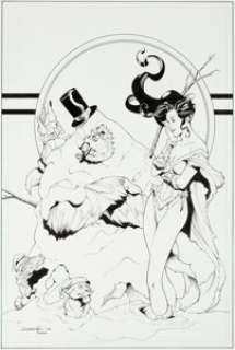 Aaron Lopresti and Matt Ryan Mystic #43 Cover Original Art (Crossgen, 2004). Giselle casts a bemused eye on a -