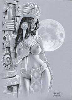 Giuseppe De Luca - Pin Up - G. De Luca - original artwork - Exemplaire unique