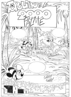 Giuseppe Zironi | Mickey Magazine - Topolino e le 2000 palme - complete inked 32-page-comic by Giuseppe Zironi - (2020) | Catawiki