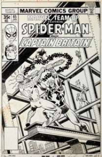 George Perez and Joe Sinnott Marvel Team-Up #65 Cover Original Art (Marvel, 1978). The first American - | Heritage
