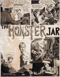 Bernie Wrightson Web of Horror Complete Unpublished 7 Page Story "The Monster Jar" Original Art - | Heritage