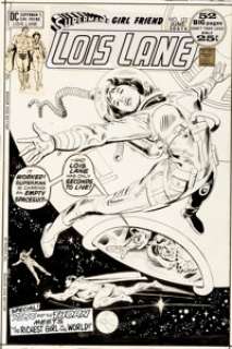 Bob Oksner Superman‘s Girl Friend, Lois Lane #123 Cover Original Art (DC, 1972). Lois is "lost in -