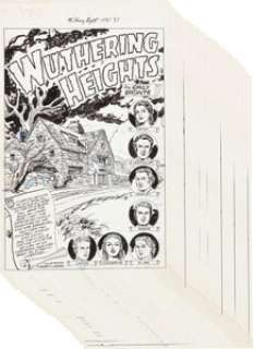 Henry C. Kiefer Classics Illustrated #59 "Wuthering Heights" Complete 44 Page Story Original Art -