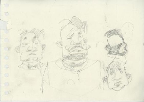 Régis Loisel | Recherche de personnage, Gildas Patern | Galerie 9ème Art