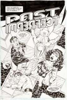 John Byrne Wonder Woman V2#131 Splash Page 1 Original Art (DC, 1998). Jay Garrick (the Golden Age Flash) and -