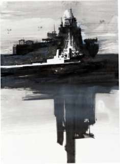 John Paul Leon The Massive #27 Cover Painting Original Art (Dark Horse, 2014). Cover for the story -