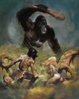Mike Hoffman Tarzan Painting Original Art (2000). One of the more striking examples of Hoffman‘s extensive -