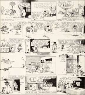 George Herriman Krazy Kat Sunday Comic  Strip Original Art dated 11-7-20 (King Features Syndicate,  1920).... | Heritage