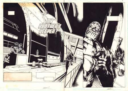 Humberto Ramos, Prentis Rollins - Hardware #23 Pgs. 2 & 3 - ‘My Brother‘s Keeper‘ Dps - 1995
