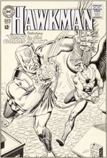 Murphy Anderson Hawkman #8 Cover Original Art (DC, 1965)....