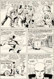 Jack Kirby and Paul Reinman X-Men #2 Story Page 4 Original Art (Marvel, 1963).... | Heritage
