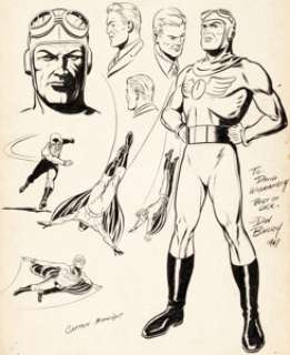 Dan Barry Captain Midnight Original Art (1947)....