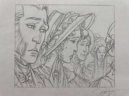 Bastide, Jean / Mézil, Vincent | Bastide, Jean / Mézil, Vincent - Crayonné original - La Guerre des Sambre - (2009) | Catawiki