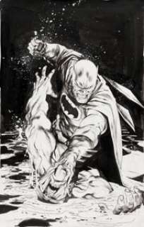 Rafael Albuquerque Dark Knight III: Master Race #1 Fried Pie Comics Variant Cover Original Art (DC, 2015).... | Heritage