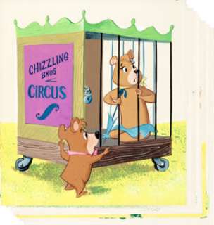 Frank McSavage and Harland Young Hey, There - It‘s Yogi Bear Original Interior Art Group of 28 (Whitman -
