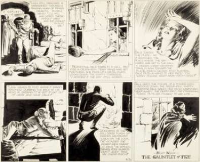 Austin Briggs Flash Gordon Sunday Comic Strip Original Art dated 6-30-40 (King Features Syndicate, 1940)....