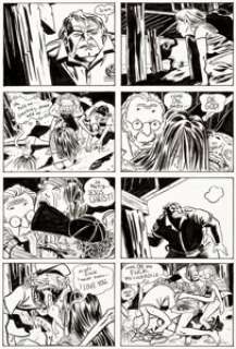 David Lapham Stray Bullets #12 Story Page 19 Original Art (El CapitÃ¡n, 1997)....