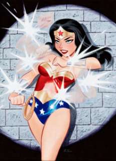 Bruce Timm - Wonder Woman "Bullets and Bracelets" Illustration Original Art (undated).... | Heritage