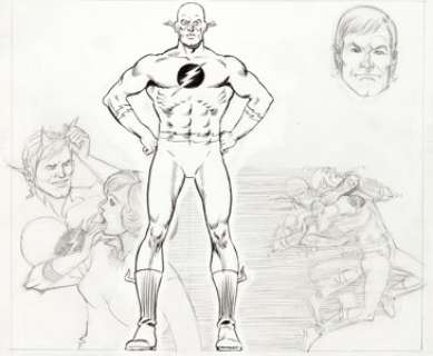  - Carmine Infantino and Murphy Anderson Who‘s Who: The Definitive Directory of the DC Universe #19 Reverse-Flash Ill...