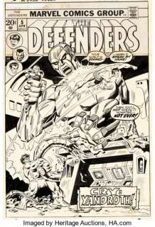Sal Buscema and John Verpoorten Defenders #5 Original Art (Marvel Comics, 1973). The Defenders: Valkyrie, -