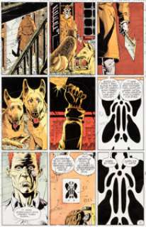 John Higgins Watchmen #6 Page 21 Rorschach Color Guide (DC, 1986).... | Heritage