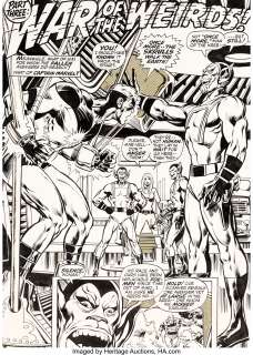 Neal Adams and Tom Palmer Avengers #93 Story Page 23 Captain Marvel Original Art (Marvel, 1971).... | Heritage