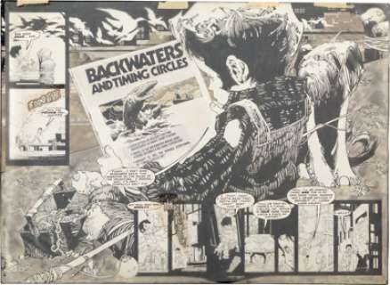 Alex Nino Creepy #94 Double Page Spread 1-2 Original Art (Warren, 1978). Intricate and beautiful! Alex Nino -