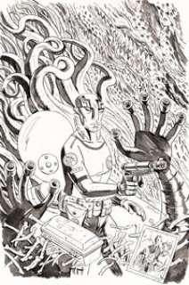 Guy Davis BPRD Hell on Earth: New World #1 Cover Original Art (Dark Horse, 2010)....