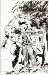 Alan Davis Doctor Who: Age of Chaos #1 Cover Original Art (Marvel UK, 1994)....