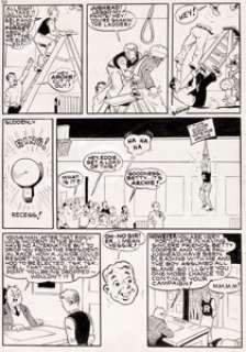 Bob Montana - Pep Comics #27 Story Page 5 Archie Original Art (Archie, 1942).