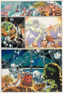 Bernie Wrightson | Marvel Graphic Novel #29: The Big Change Story Page 15 Thing and Hulk Original Art (Marvel, 1987). | Heritage