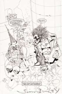 Keith Giffen and Simon Bisley - Lobo #3 Splash Page 24 Original Art (DC, 1991).